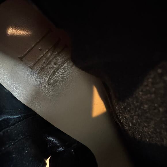 INC Radella Black Suede Knee High Zip Block Heel Boots Size 7.5 - Picture 12 of 12